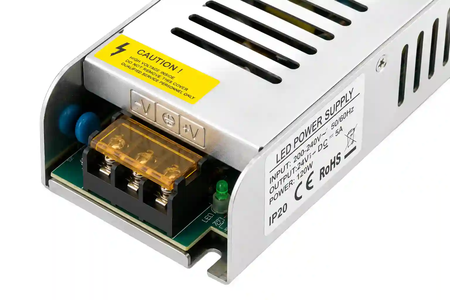 Ochranné funkce LED napájecího zdroje 24V 120W — zkrat přetížení přepětí přehřátí s auto-recovery